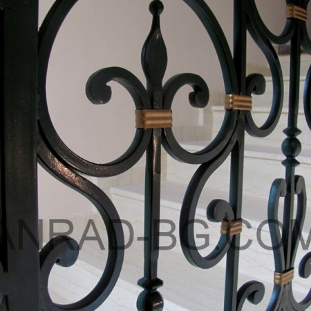 Wrought iron railings boutique